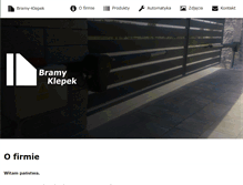 Tablet Screenshot of bramy-klepek.pl